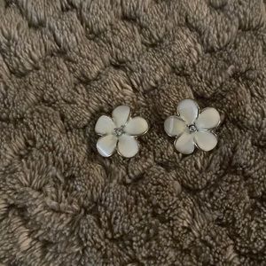 Ivory Flower Earrings